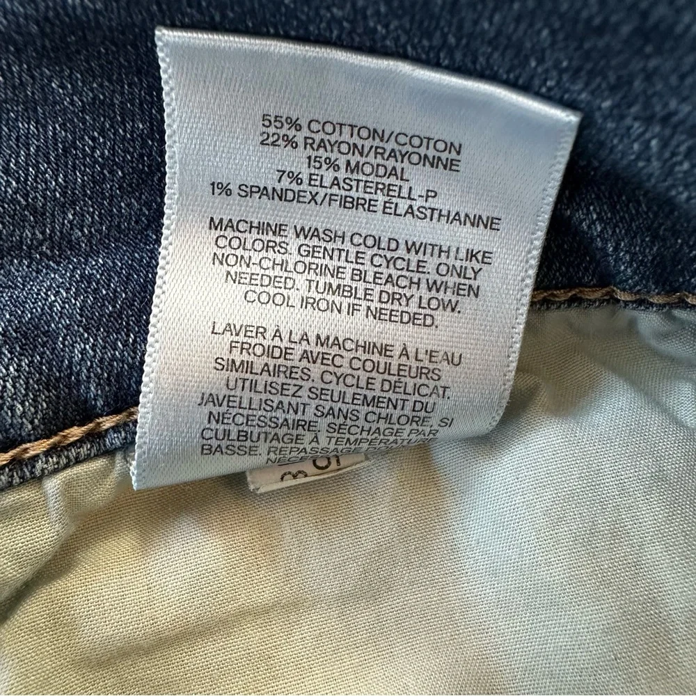 Express Women’s Blue Skinny Mid Rise Cropped Legging Jeans Size: 6 - Picture 8 of 9